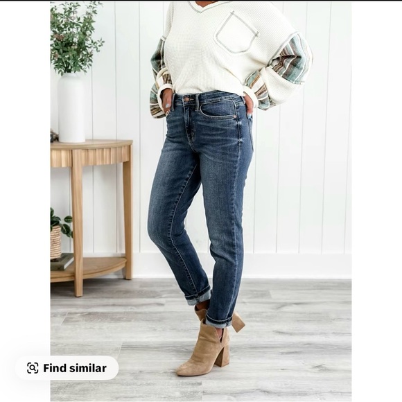 Judy Blue Denim - Classic High-Rise Dark Wash Women’s Jeans - Blue
